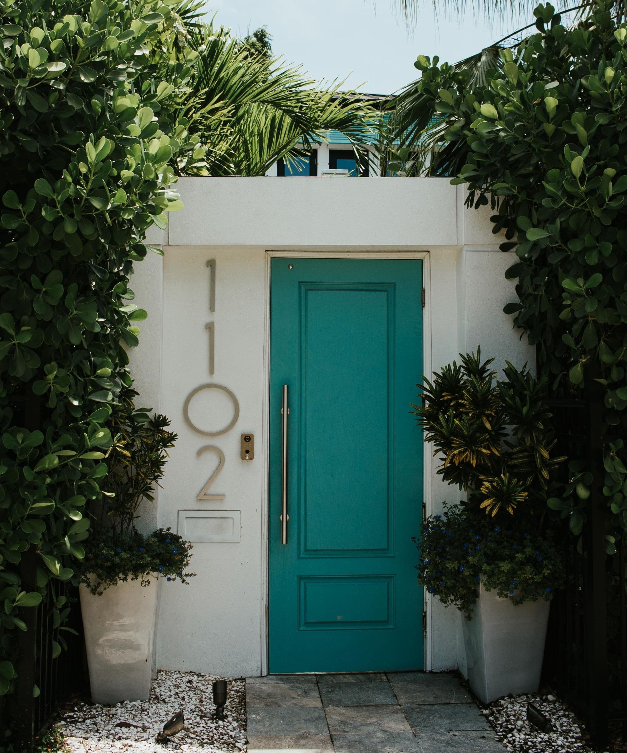 Front door of a Naples home